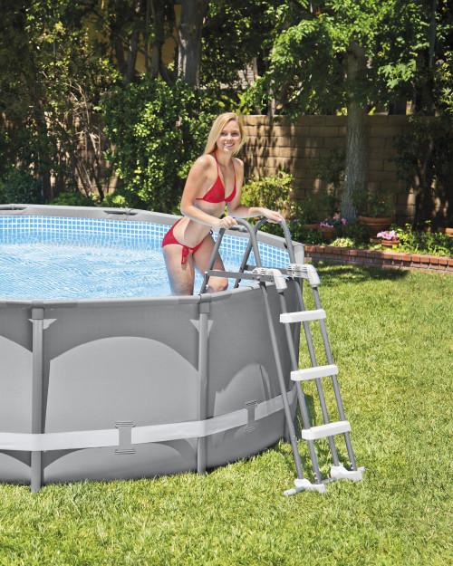Intex Deluxe Pool Ladder W/ Removable Steps For 42in & 36in Depth Pools