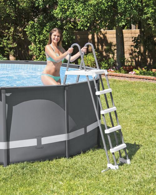 Intex Deluxe Pool Ladder W/ Removable Steps For 52in Depth Pools