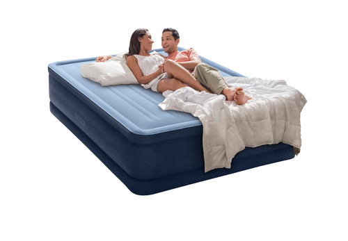 Intex Dream Support Air Mattress 20" Queen W/ Built-In Electric Pump