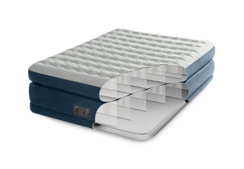 Intex Dura-Beam® Control Comfort Air Mattress Queen W/ Built-In Pump