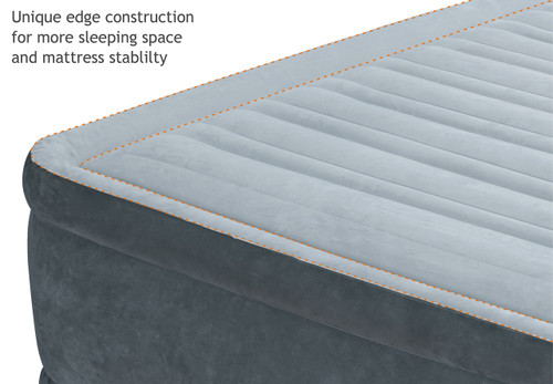 Intex Dura-Beam® Deluxe Comfort-Plush Air Mattress - 13" Queen W/ Built-In Electric Pump