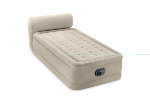 Intex Dura-Beam® Deluxe Headboard Air Mattress - 18" Twin W/ Built-In Electric Pump