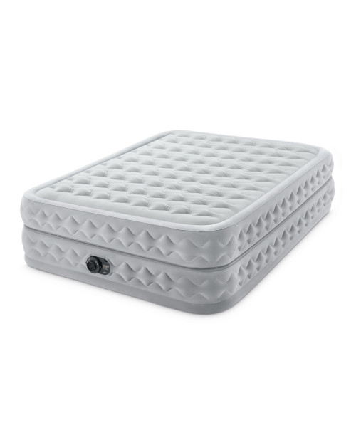Intex Dura-Beam® Deluxe Supreme Air-Flow Air Mattress 20" Queen W/ Built-In Electric Pump