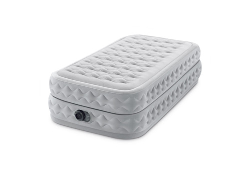Intex Dura-Beam® Deluxe Supreme Air-Flow Air Mattress 20" Twin W/ Built-In Electric Pump