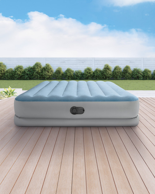 intex Dura-Beam® Plus Comfort 14" Queen Air Mattress w/ Built-In USB Pump