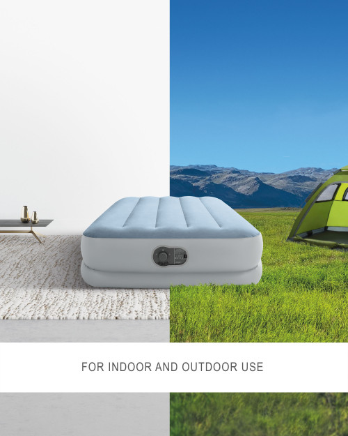 Intex Dura-Beam® Plus Comfort 14" Twin Air Mattress W/ Built-In USB Pump