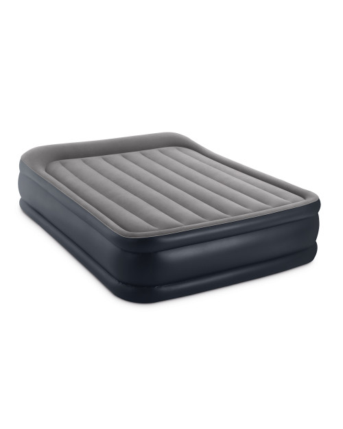 Intex Dura-Beam® Plus Deluxe Pillow Rest Air Mattress 16.5" Queen W/ Built-In Electric Pump