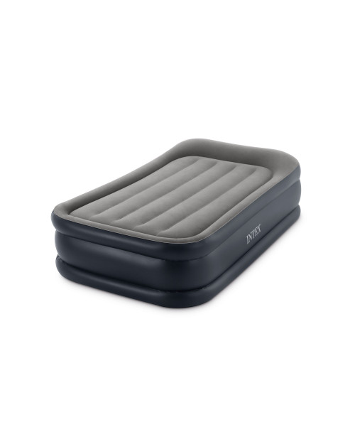 Intex Dura-Beam® Plus Deluxe Pillow Rest Air Mattress 16.5" Twin W/ Built-In Electric Pump