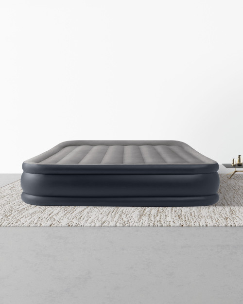 intex Dura-Beam® Plus Deluxe Pillow Rest Air Mattress 16.5" Queen w/ Built-In Electric Pump