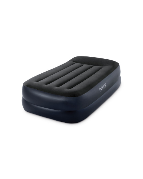 Intex Dura-Beam® Plus Pillow Rest Air Mattress 16.5" Twin W/ Built-In Electric Pump