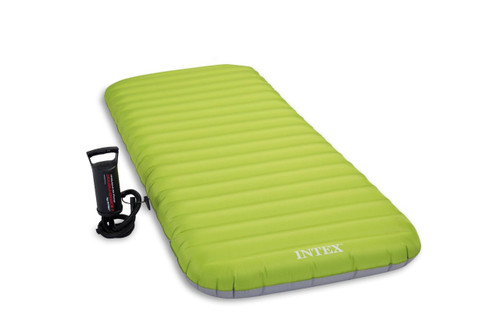 Intex Dura-Beam® Roll 'n Go Air Mattress Cot Size W/ Hand Pump