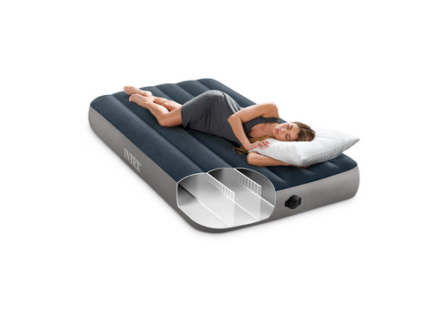 Intex Dura-Beam® Standard Air Mattress 10" Twin W/ Built-In Battery Pump