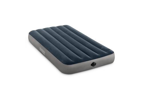 intex Dura-Beam® Standard Air Mattress 10" Twin w/ Built-In Battery Pump