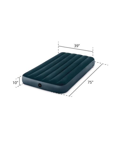 Intex Dura-Beam® Standard Midnight Green Downy Air Mattress 10" Twin (Pump Not Included)