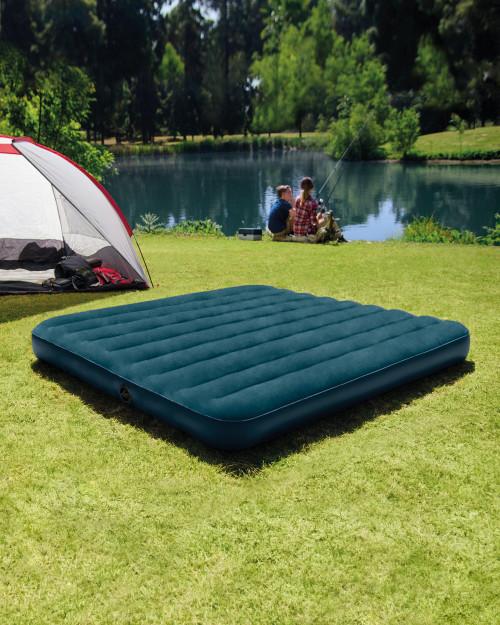 intex Dura-Beam® Standard Midnight Green Downy Air Mattress 10" Queen (Pump Not Included)