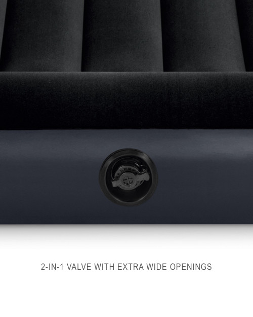 Intex Dura-Beam® Standard Pillow Rest Air Mattress 10" Twin Bundle With Free Pillow