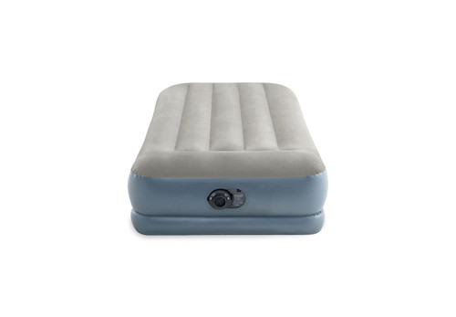 Intex Dura-Beam® Standard Pillow Rest Air Mattress 12" Twin W/ Built-In Electric Pump