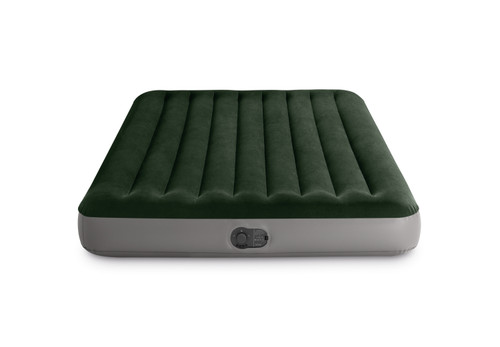 Intex Dura-Beam® Standard Prestige Air Mattress 10" Queen W/ Built-In USB Electric Pump