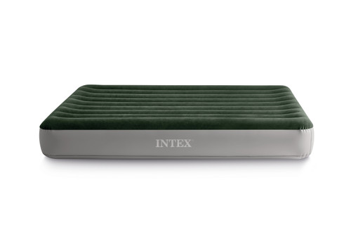 Intex Dura-Beam® Standard Prestige Air Mattress 10" Queen W/ Built-In USB Electric Pump