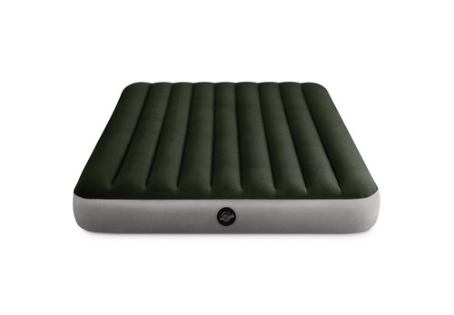 Intex Dura-Beam® Standard Prestige Air Mattress 10" Queen W/ Hand-Held Battery Pump