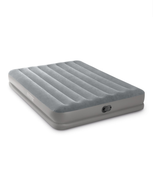 Intex Dura-Beam® Standard Prestige Air Mattress 12" Queen W/ Built-In USB Electric Pump