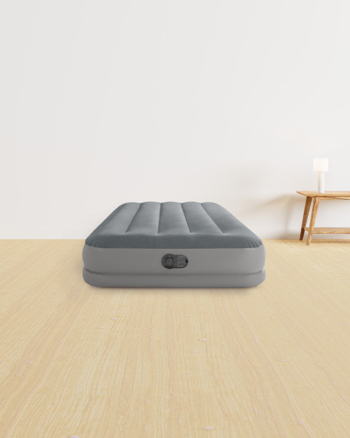 intex Dura-Beam® Standard Prestige Air Mattress 12" Twin w/ Built-In USB Electric Pump