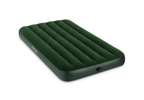 intex Dura-Beam® Standard Prestige Downy Air Mattress 8.75" Twin w/ Hand-Held Battery Pump