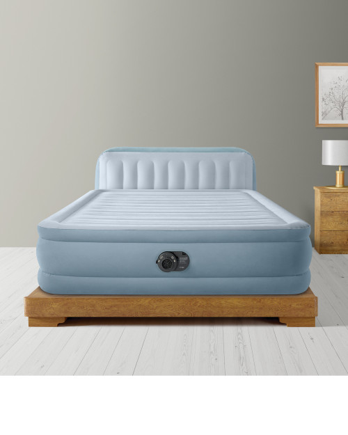intex Dura-Beam® Ultra Queen Plush Headboard Airbed W/ Fiber-Tech Rp