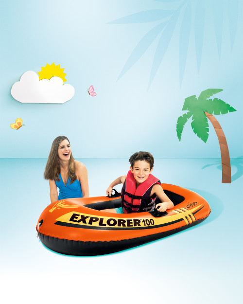 Intex Explorer™ 100 Inflatable Boat - 1 Person (Boat Only)