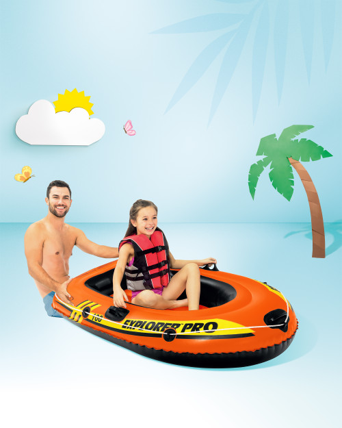 Intex Explorer™ Pro 100 Inflatable Boat - 1 Person (Boat Only)