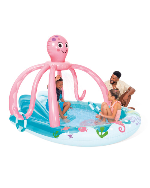 intex Friendly Octopus Inflatable Play Center w/ Slide