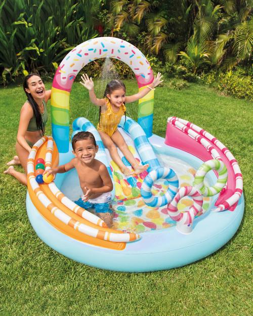 intex Candy Fun Inflatable Play Center w/ Slide