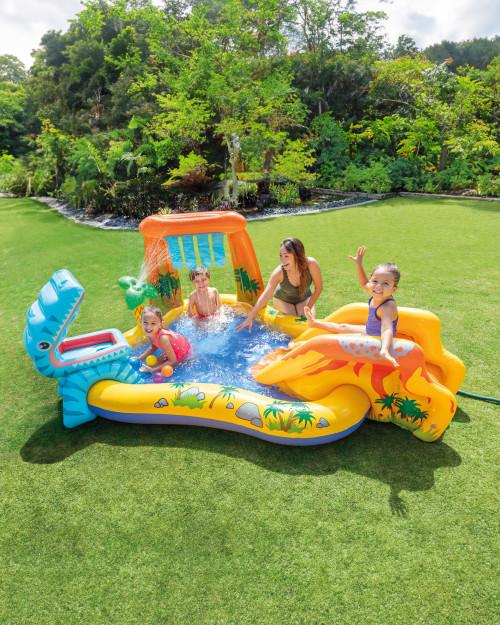 intex Dinosaur Inflatable Play Center w/ Slide