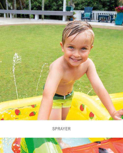 Intex Fun 'N Fruity Inflatable Play Center W/ Slide