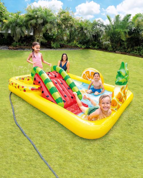 intex Fun 'N Fruity Inflatable Play Center w/ Slide
