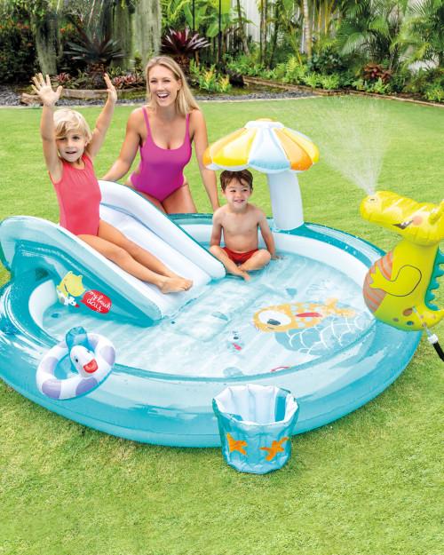 intex Gator Inflatable Play Center w/ Slide