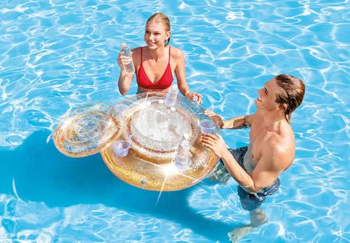 intex Glitter Mega Chill Float Inflatable Cooler