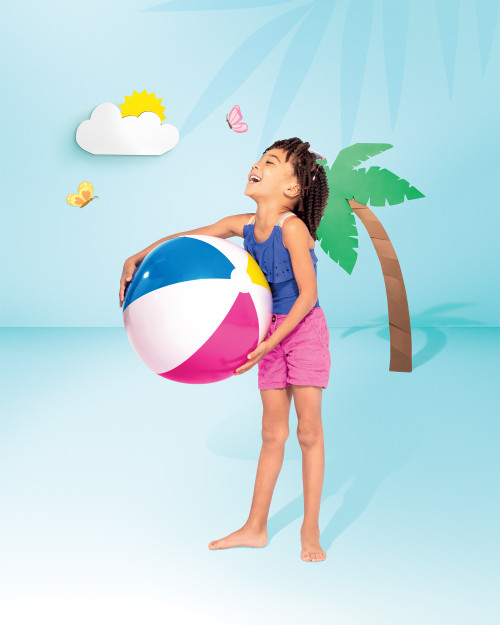 Intex Glossy Panel Inflatable Beach Ball - 24"