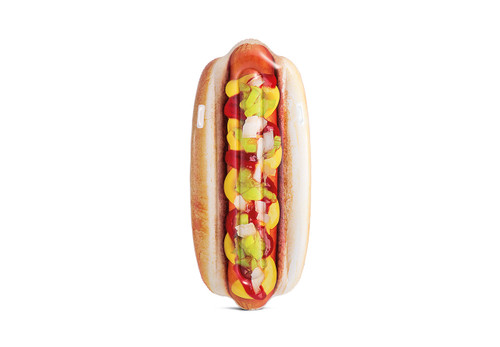 Intex Jumbo Hot Dog Inflatable Floating Mat