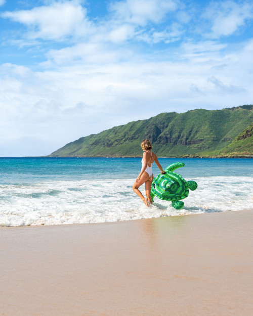 intex Lil' Sea Turtle Ride-On Inflatable Pool Float