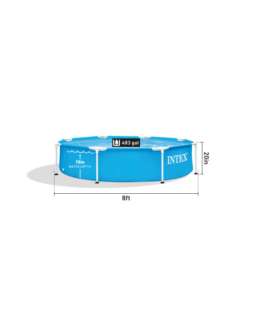 Intex Metal Frame 8' X 20" Above Ground Pool