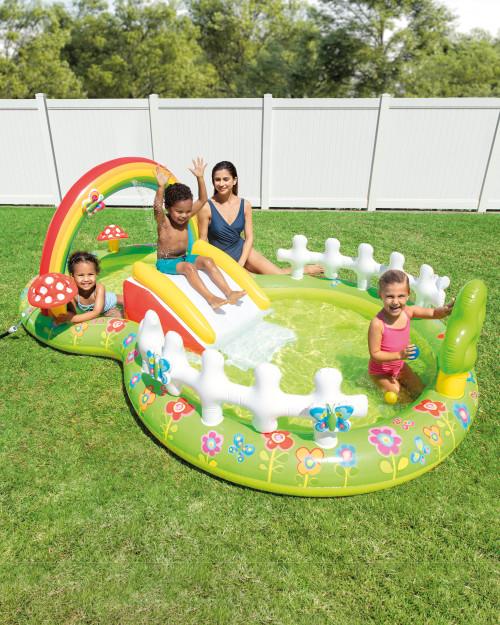 intex My Garden Inflatable Play Center w/ Slide