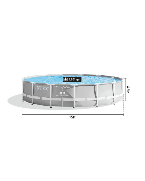 Intex Prism Frame™ 15' X 42" Above Ground Pool Set