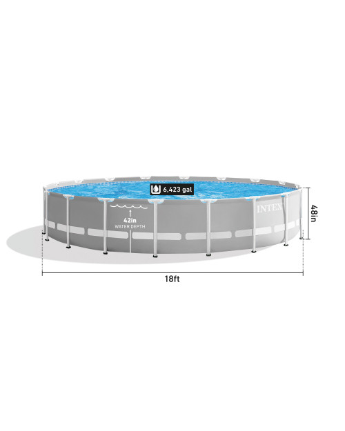 Intex Prism Frame™ 18' X 48" Above Ground Pool Set