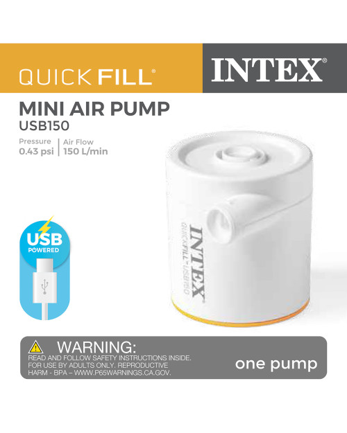 Intex Quick-Fill® USB Electric Air Pump - USB150