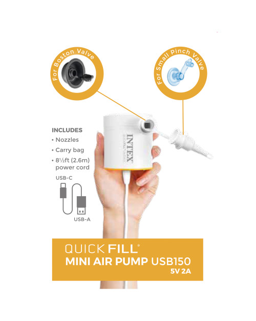 intex Quick-Fill® USB Electric Air Pump - USB150