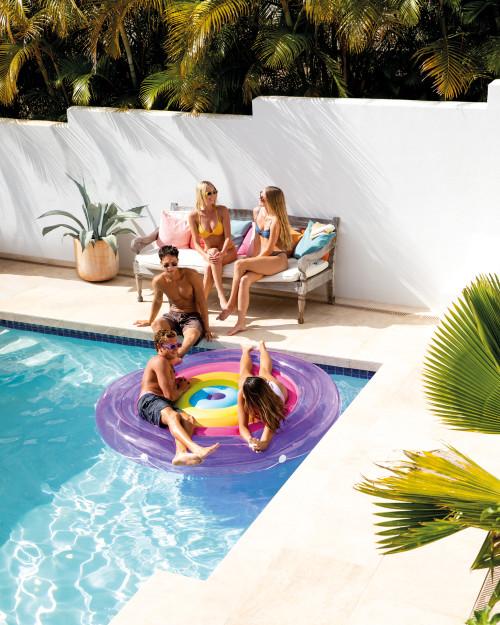 intex Rainbow Fiesta Pool Island Float
