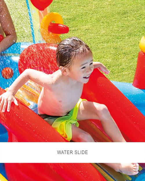 Intex Rainbow Ring Inflatable Play Center W/ Slide