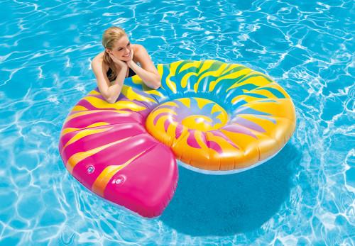 intex Rainbow Seashell Inflatable Pool Float