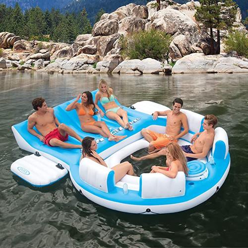 intex Splash 'N Chill Inflatable Lake Island Float